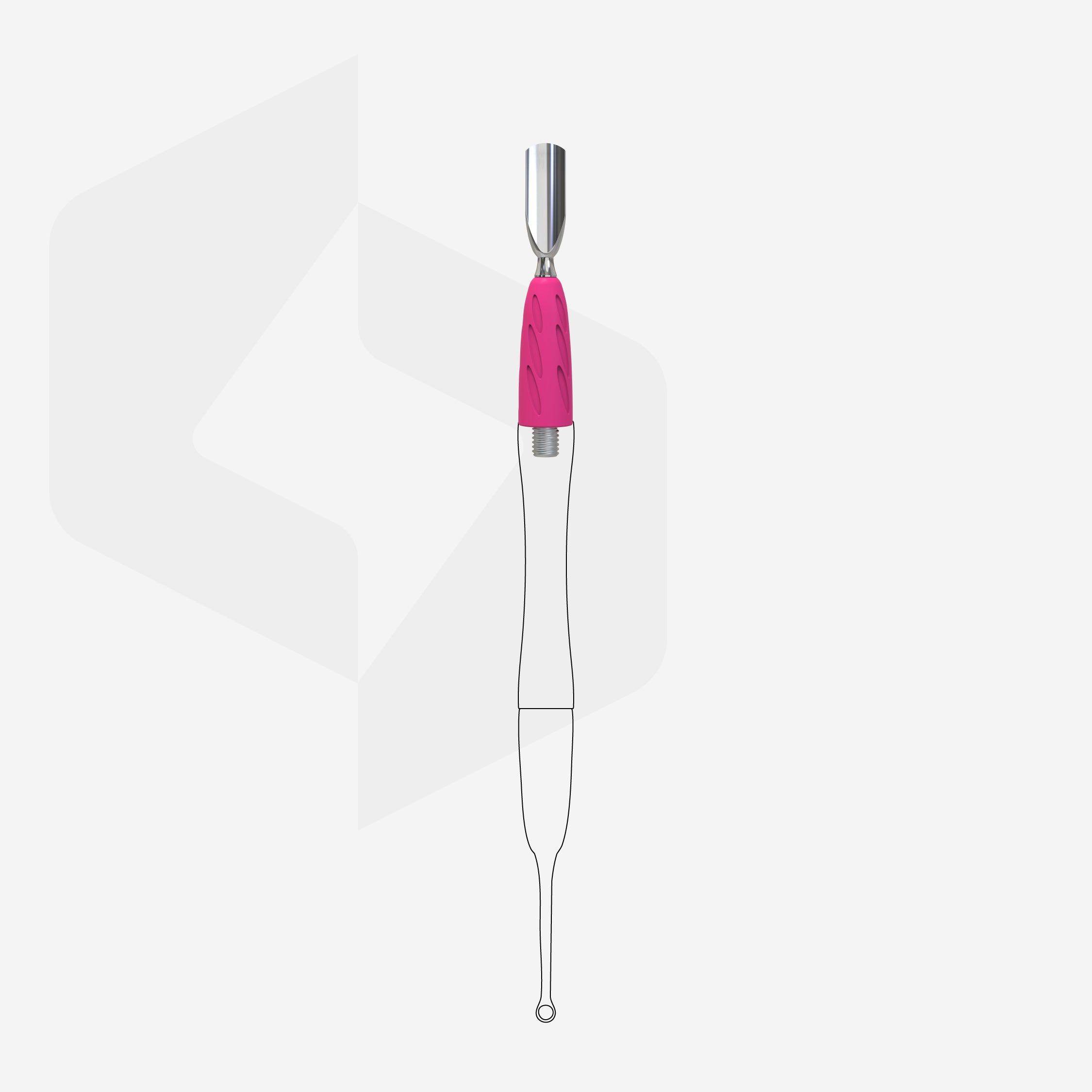 Parte operativa dello spintore Combo UNIQ 16 spintore stretto arrotondato - STALEKS